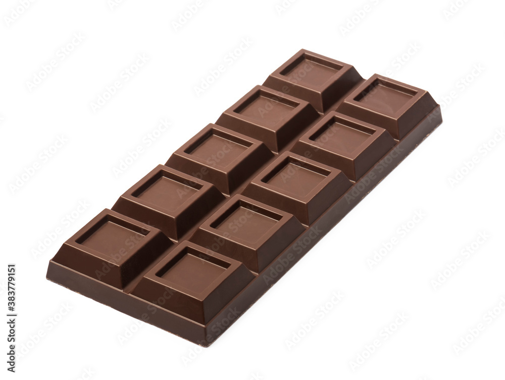 Chocolate bar isolated on white background Chocolate bar isolated on white background
