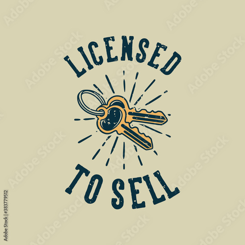 vintage slogan typography licensed to sell for t shirt design