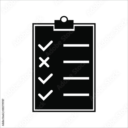 Clipboard icon on a white background