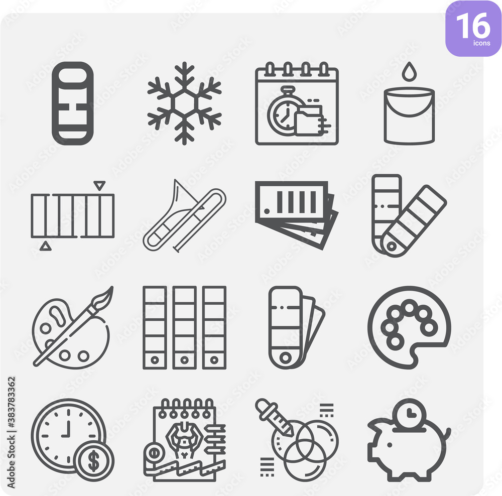 Simple set of influence related lineal icons. Simple set of influence related lineal icons.