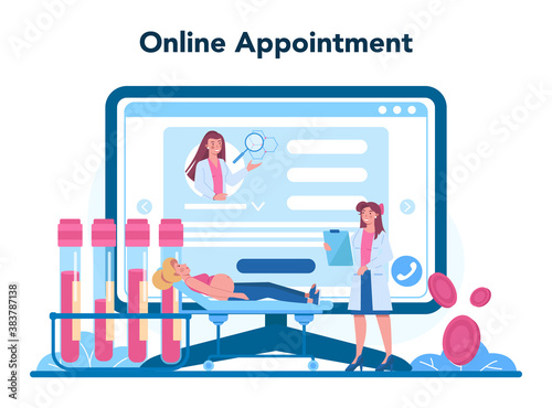Reproductologist online service or platform. Human anatomy
