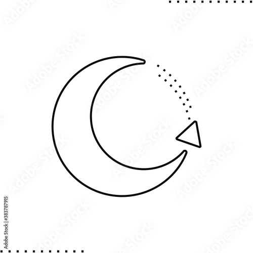 updates, upgrade vector icon in outline