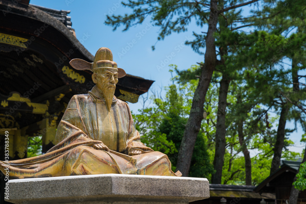 Obraz premium 京都 豊国神社の豊臣秀吉像