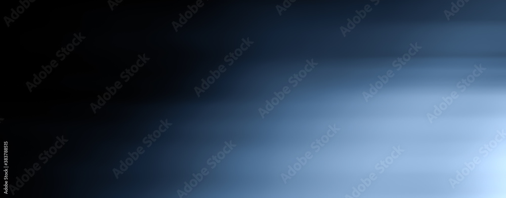 Blurred divine blue sun light shines through space . The rays beam light on the floor. Spotlight on isolated background. Stock illustration.