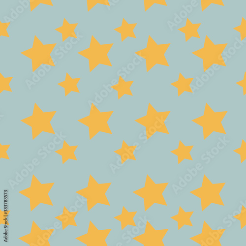 Geometric seamless pattern with stars. Vector illustration for design  prints  kids clothing