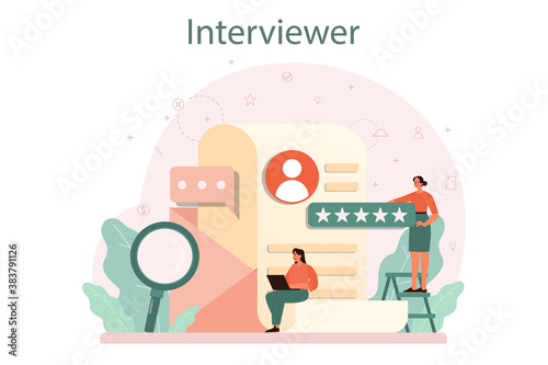 Job interview concept. Idea of employment and hiring.