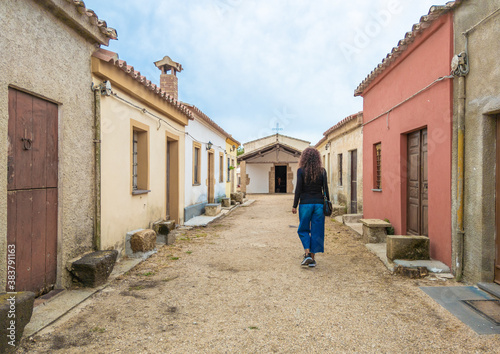 Fototapeta Naklejka Na Ścianę i Meble -  San Salvatore di Sinis (Sardegna, Italy) - Small medieval village, part of the municipality of Cabras, famous for the Corsa degli Scalzi tradition and for being location set of many western films.
