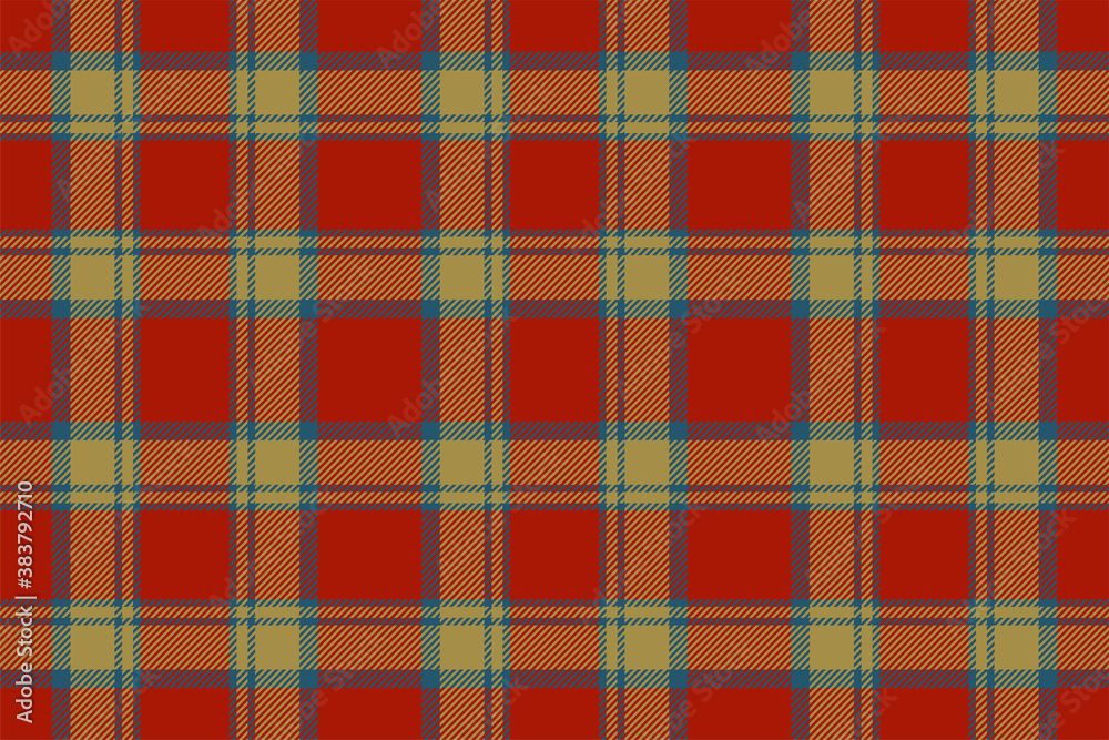 Plaid pattern seamless. Check fabric texture. Stripe square background. Vector textile design.