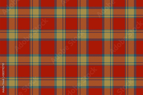 Plaid pattern seamless. Check fabric texture. Stripe square background. Vector textile design.