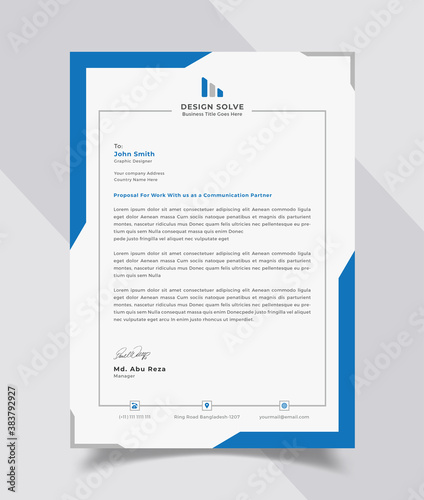 Business style letter head templates for your project design
