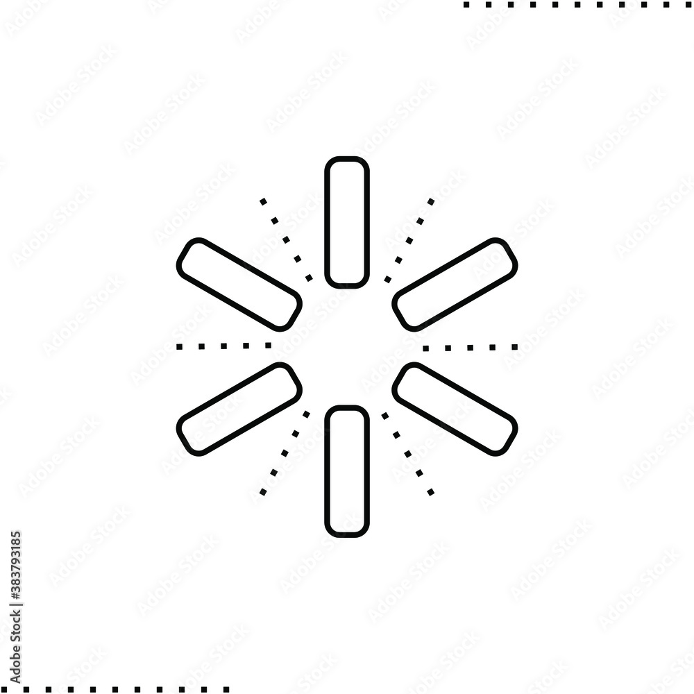 Obraz premium download, updates vector icon in outline