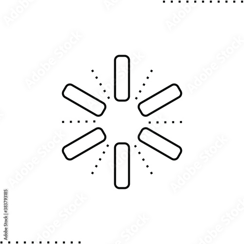 download, updates vector icon in outline