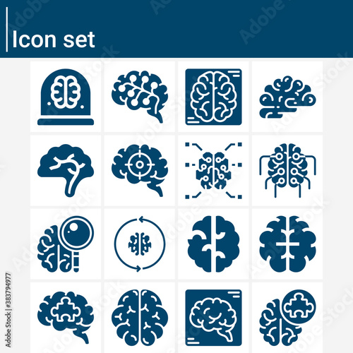 Simple set of prior related filled icons.