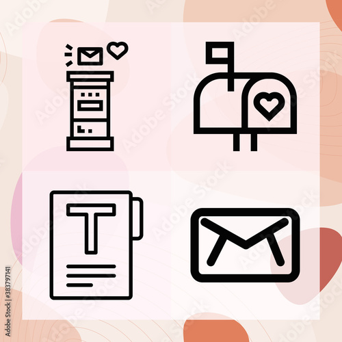 Simple set of indians related lineal icons