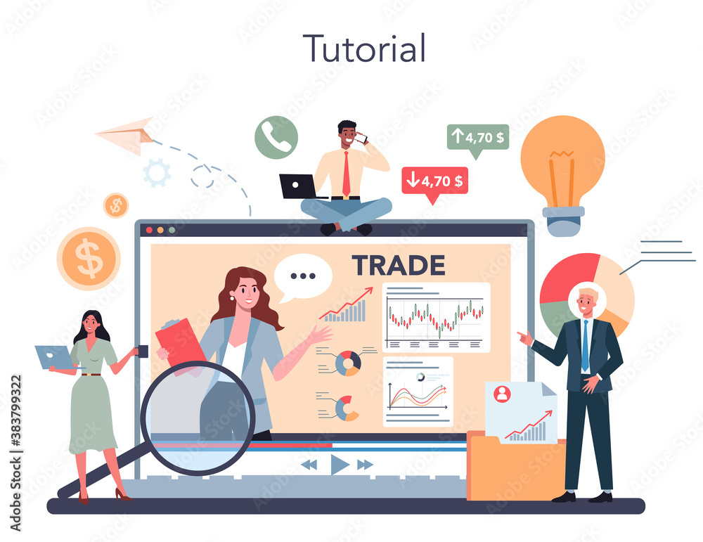 Trader online service or platform. Buy, sell or loss profits Trader online service or platform. Buy, sell or loss profits