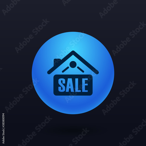 Home Sale Sign - Button