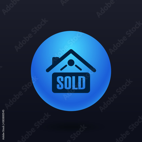 Home Sold Sign - Button