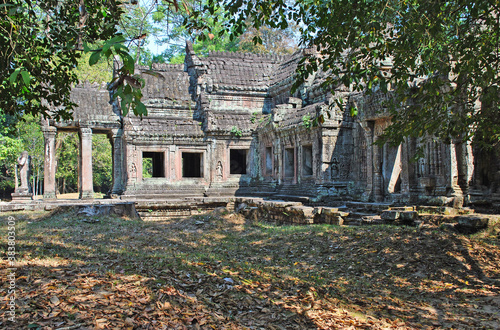 Ruins of the Preah Khan temple. Angkor  Cambodia