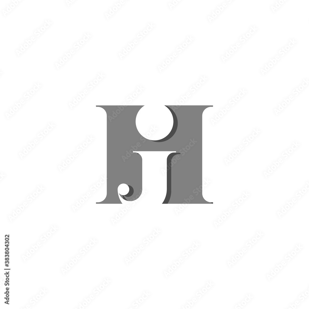 logo of a letter j inside a letter h logo of a letter j inside a letter h