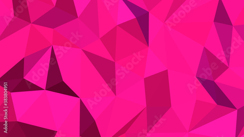 Deep pink abstract background. Geometric vector illustration. Colorful 3D wallpaper.