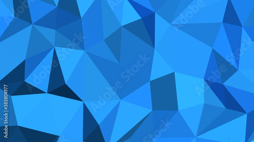 Dodger blue abstract background. Geometric vector illustration. Colorful 3D wallpaper.