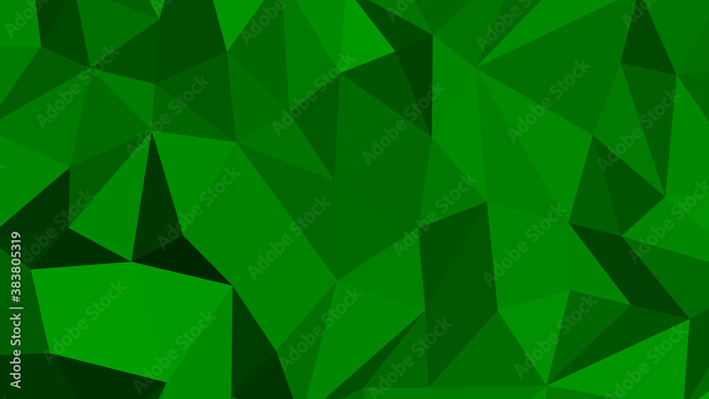 Web green abstract background. Geometric vector illustration. Colorful 3D wallpaper.