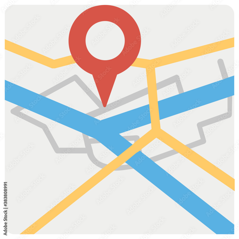 Fototapeta premium Abstract map