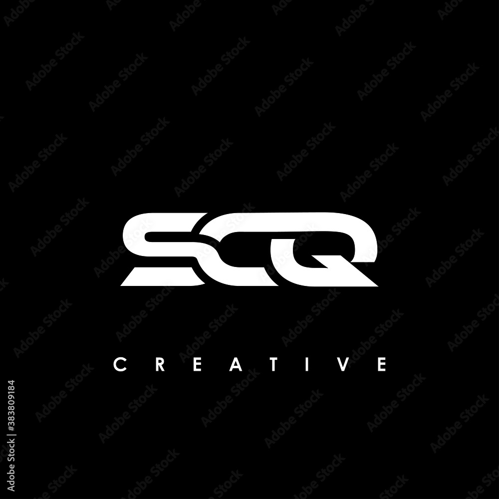 SCQ Letter Initial Logo Design Template Vector Illustration
