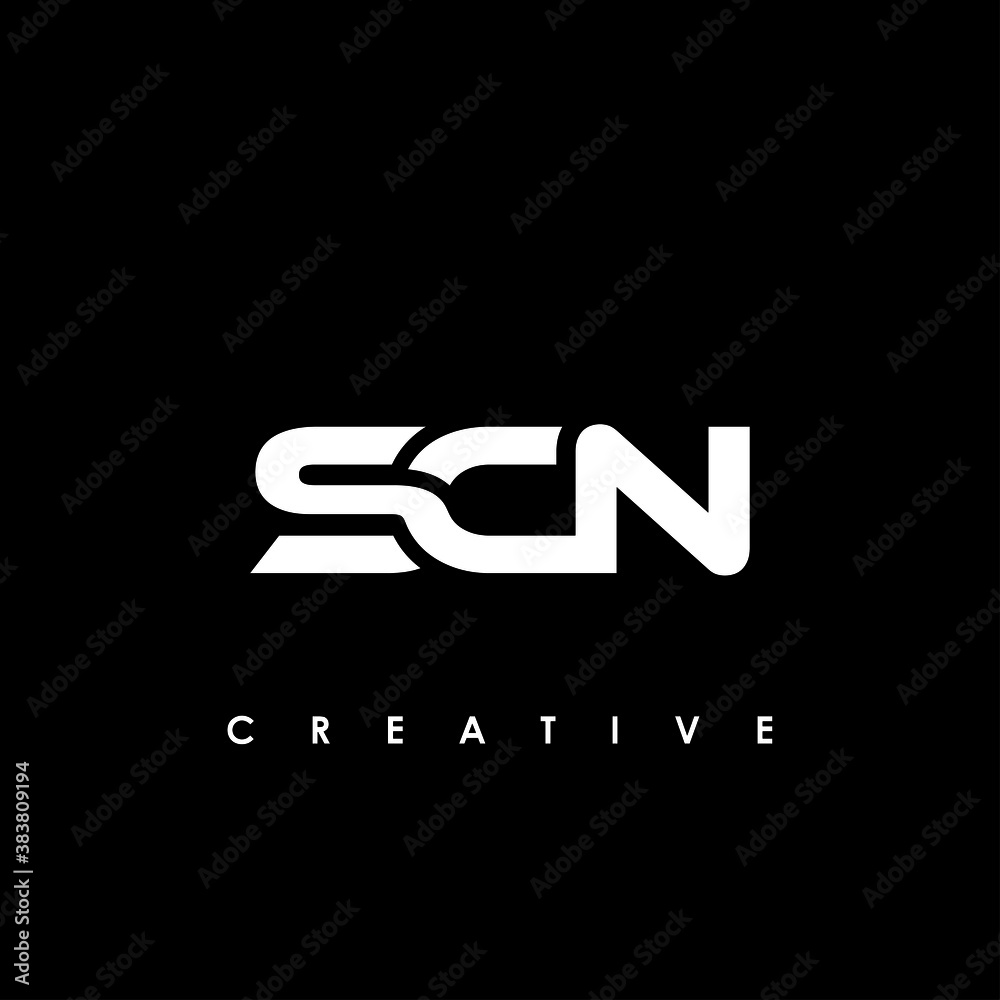 SCN Letter Initial Logo Design Template Vector Illustration SCN Letter Initial Logo Design Template Vector Illustration