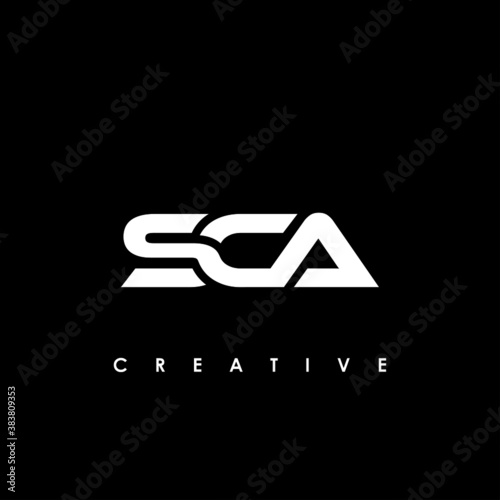 SCA Letter Initial Logo Design Template Vector Illustration photo