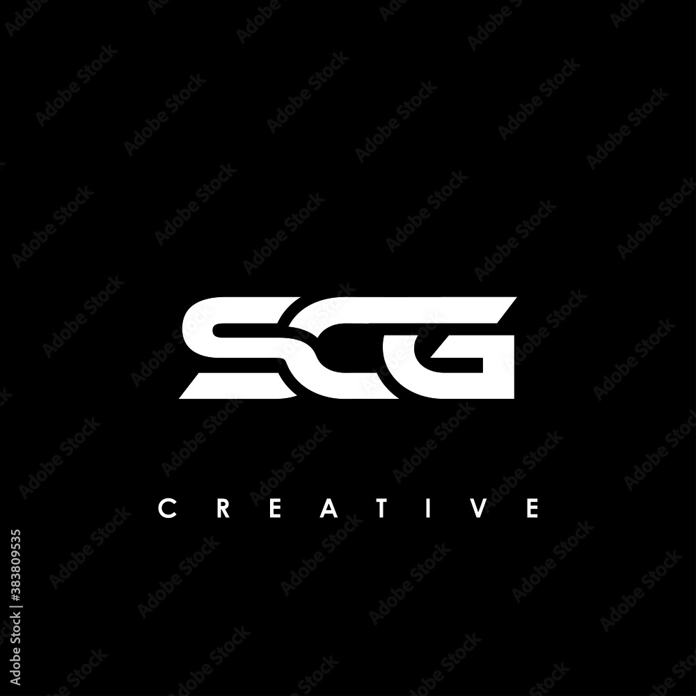 SCG Letter Initial Logo Design Template Vector Illustration