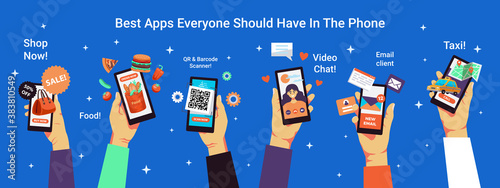 Smartphone Apps Horizontal Banner 