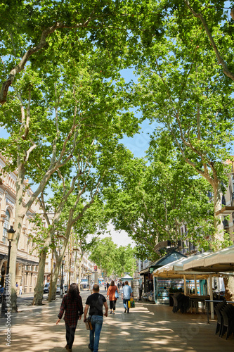 Las Ramblas in Barcelona, Spain photo