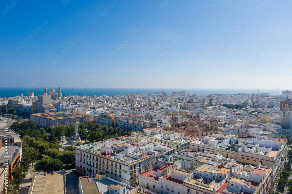 Obraz premium Aerial photograph of Cadiz in Spain
