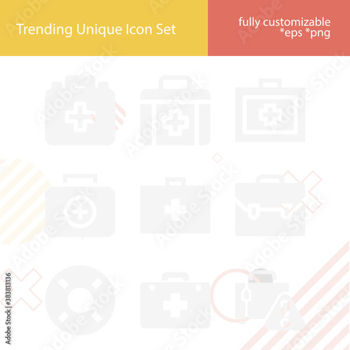 Simple set of facilitate related filled icons.