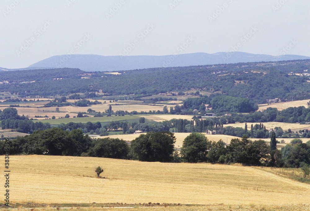 Fototapeta premium 山間の高原