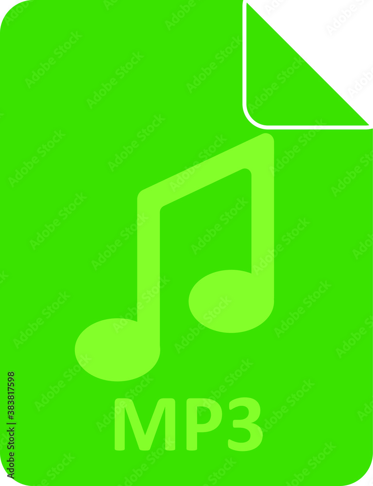 mp3 file icon. Logo element illustration. mp3 file design. colored collection. mp3 file concept. Can be used in web and mobile
