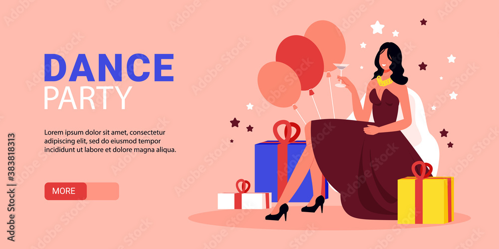 Party Horizontal Banner Party Horizontal Banner