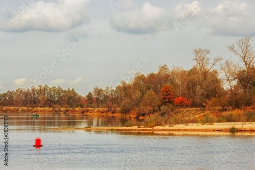 Autumn landscape with river © Iryna