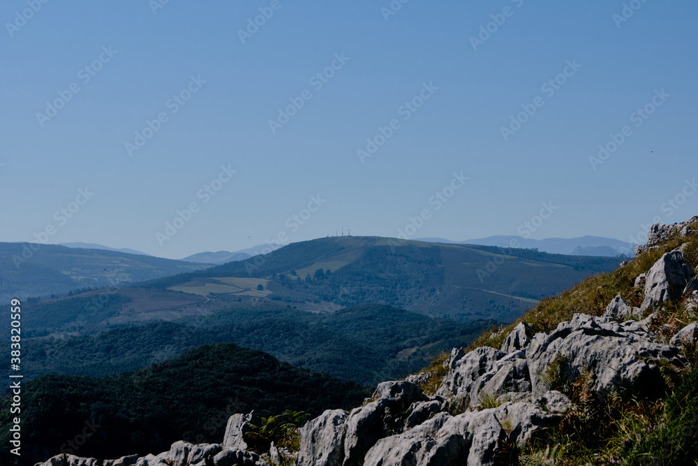 mountain over oriñon in cantabria