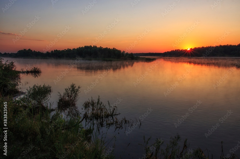 Sunrise on the river