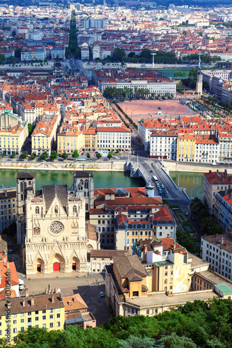 Vertical view of Lyon photo