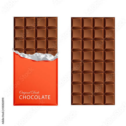 Milk candy chocolate bars in vintage bar wrappers.