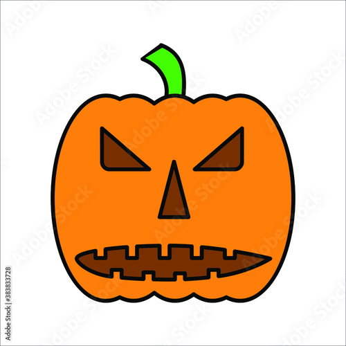 Halloween  pumkin, haorppy holloween day symbol and icon vector illustration