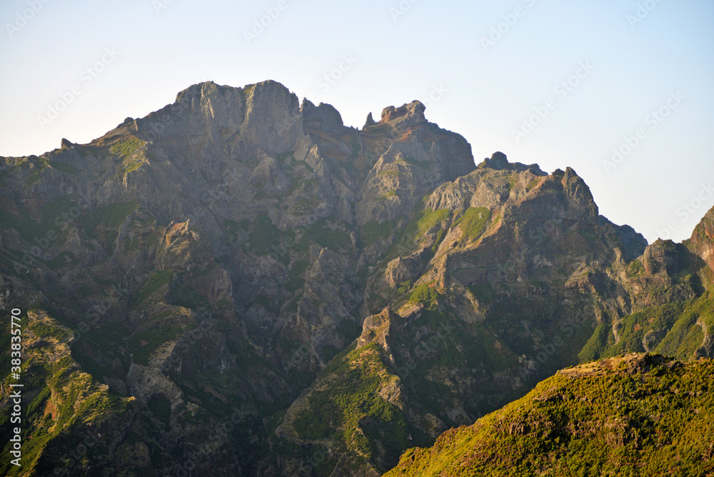 mountains in the morning in Madeira