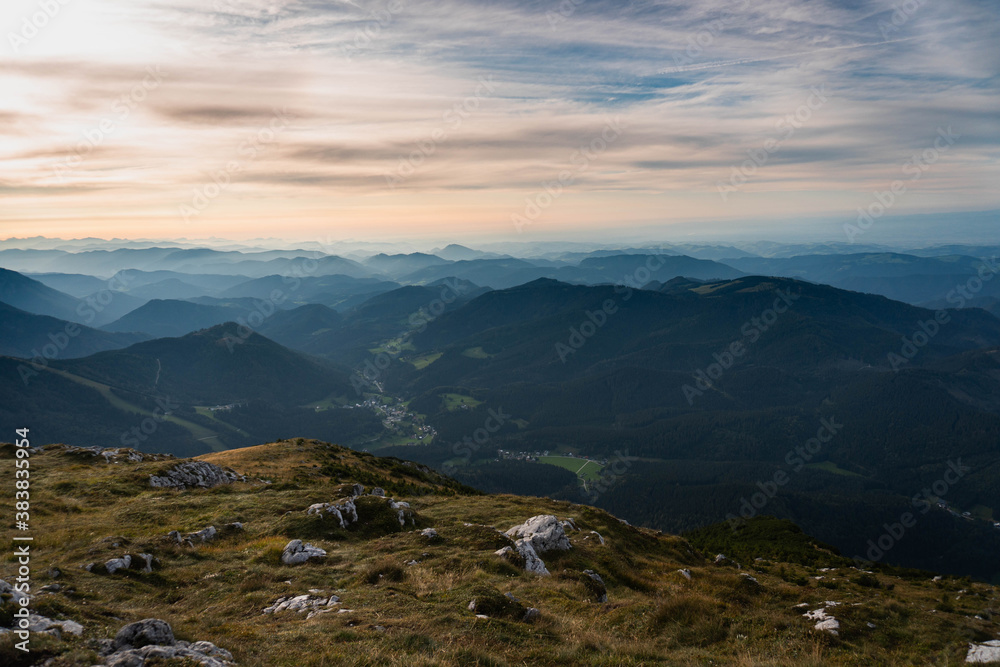 Naklejka premium Ötscher peak, mountains in Austria