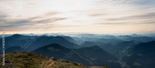 Ötscher peak, mountains in Austria