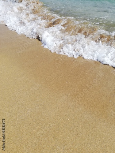 waves on the beach photo