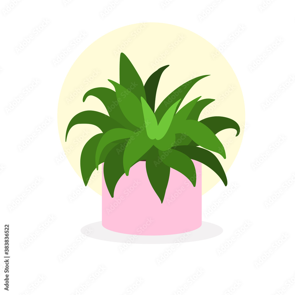 green plant flat illustration vector green plant flat illustration vector