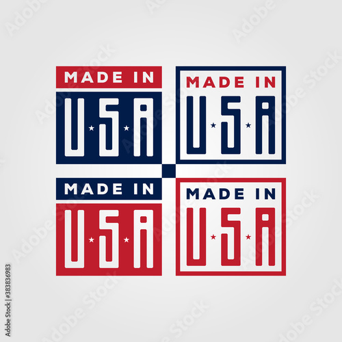 made in usa american symbol vector illustration design